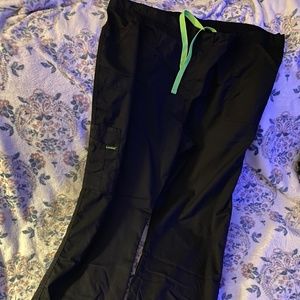 Womens Black Landau ProFlex scrub pants